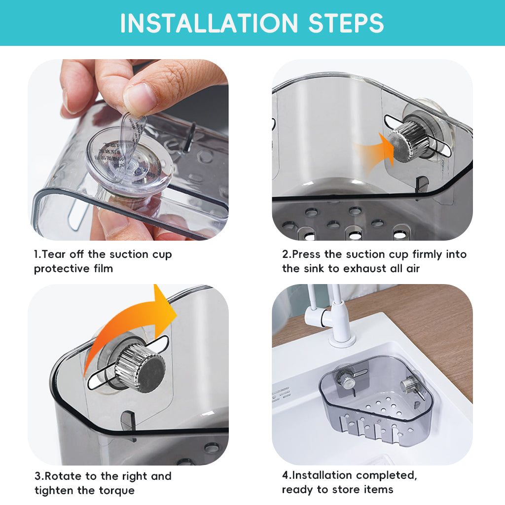 HASTHIP Kitchen Triangle Sink Strainer Basket, Sink Drain Strainer, Multifunction Sink Drain Strainer Basket, Food Catcher Strainer for Kitchen Waste, Vegetable, Fruits HASTHIP Kitchen Triangle Sink Strainer Basket, Sink Drain Strainer, Multifunction Sink Drain Strainer Basket, Food Catcher Strainer for Kitchen Waste, Vegetable, Fruits